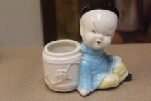 John Lea Oriental Style Ceramic Planter