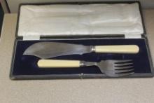 Silver plate serving set
