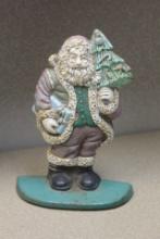 Vintage Cast Iron Santa Claus Door Stopper