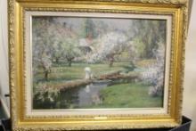 A Monet Style Print on Canvas