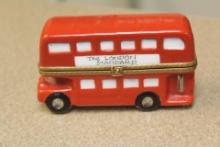 Limoges Peint Main Bus Trinket Box