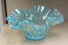 Antique/Vintage Foliated Artglass Bowl