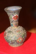 Antique Chinese Cloisonne Small Vase