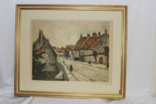 A Vintage Signed Engraving