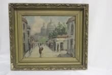 An Antique/Vintage Oil on Board