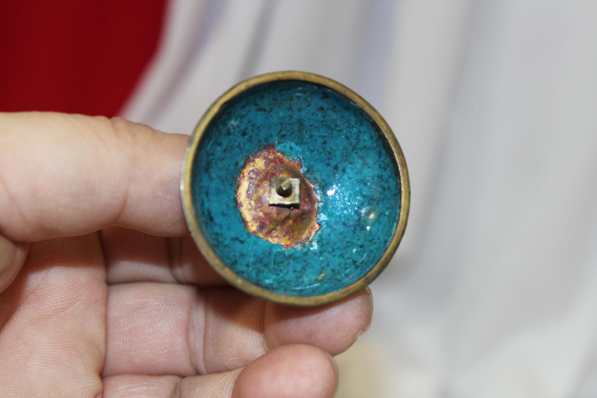 An Antique Japanese Cloisonne 3 Legged Jar