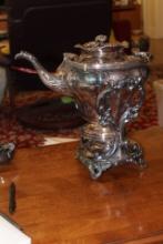 Victorian Silverplate Kettle Warmer