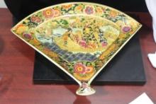 A Royal Satsuma Fan Plate