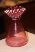 Fenton Cranberry Vase