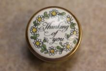 Halycon Small Enamel Trinket Box