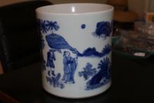 Chinese Blue and White Brush Pot