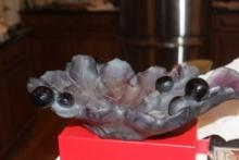 Signed Daum Nancy Art Glass Bowl