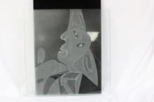 A Modern Style Etching on Glass