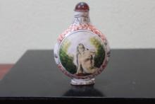 An Erotic Enamel Snuff Bottle