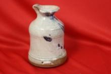 A Studio Blue and White Pottery Bottle