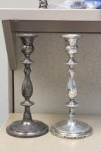Pair of Weighted Sterling Candlesticks