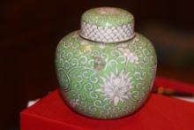 Chinese Small Cloisonne Ginger Jar