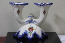 An Alcobach Portugal Ceramic Candle Stick