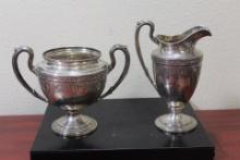 A Gorham Sterling Cream and Sugar Container