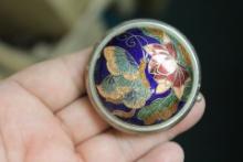 Enamel Round Trinket Box