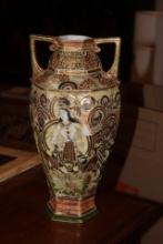 Antique Important Signed Japanese Moriage Vase