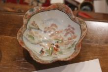Footed Geisha Girl Japanese Bowl