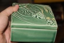 Bordallo Pinheiro Ceramic Toad Box