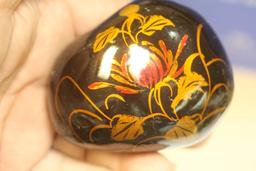 Lot of Two Lacquer Stones