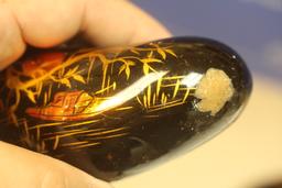 Lot of Two Lacquer Stones