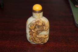 Carved Jade Snuff Bottle