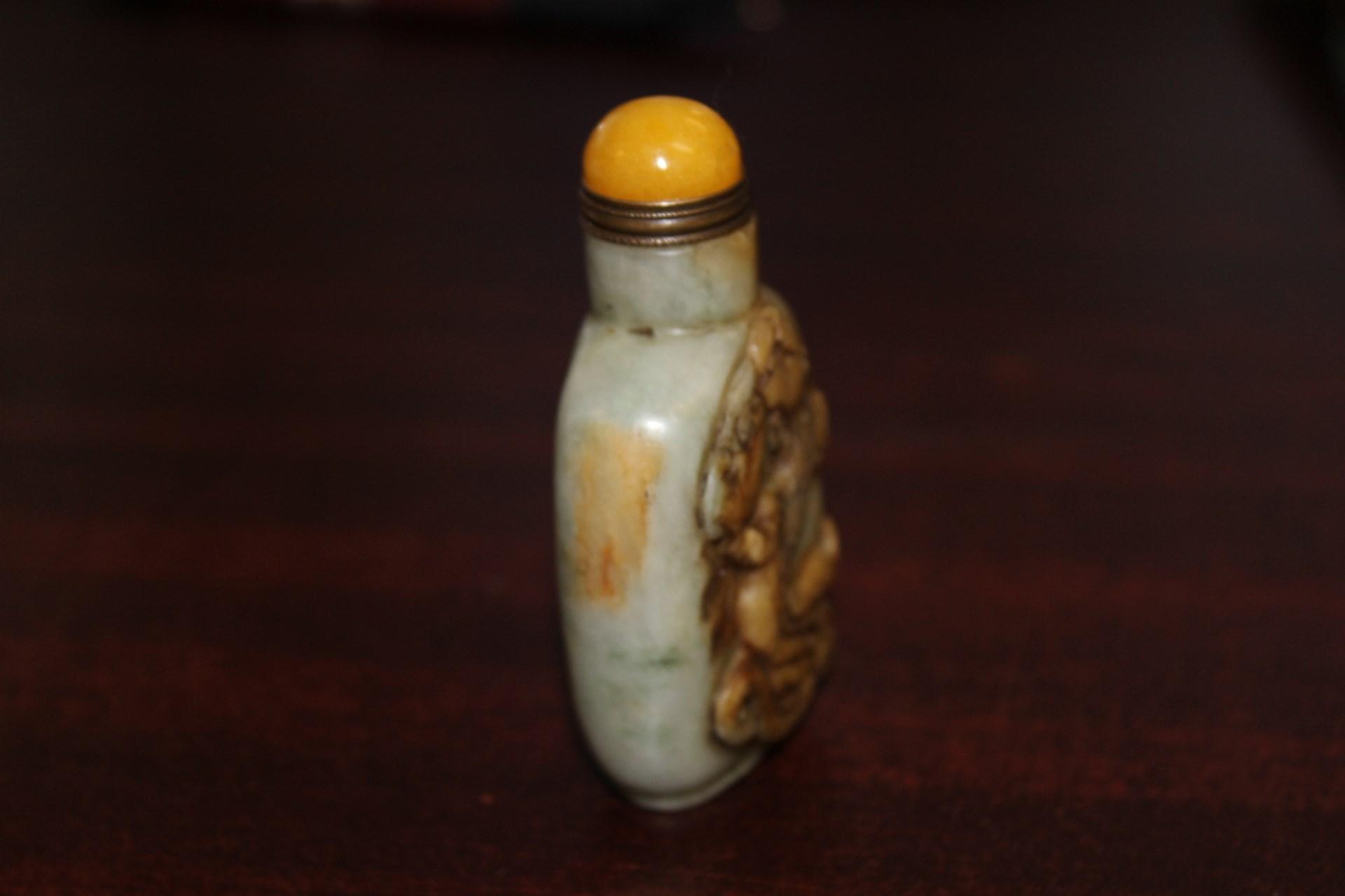 Carved Jade Snuff Bottle