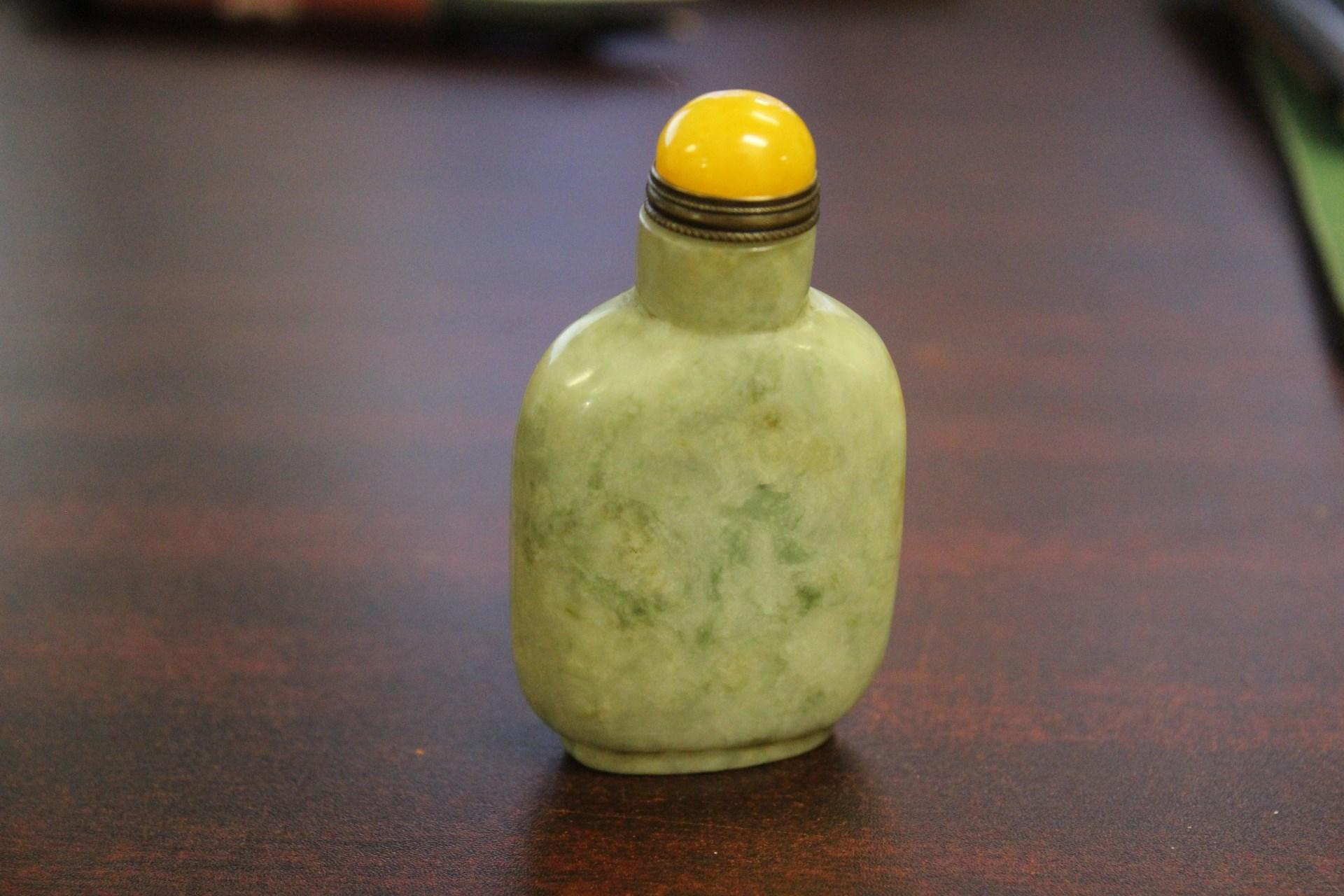 Carved Jade Snuff Bottle