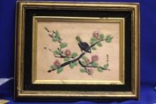 Vintage Signed Japanese Enamel Painting