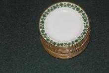 Set of 10 Meissen Dinner Plates