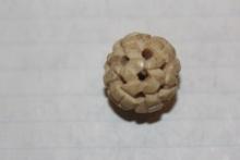 Well Carved Bone Ojime Bead