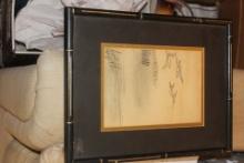 Framed Japanese Painting