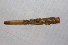 Carved Bone Cigarette Holder