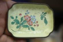 Antique Chinese Rectangular Small Dish