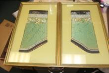 Pair of Framed Chinese Embrodery Sleeves