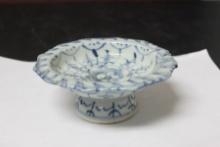 A Blue and White Antique Altar Dish