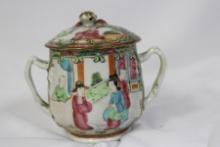 A Chinese Rosemedallion Sugar Container
