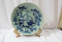 A Chinese Blue and White Plate