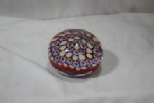 A Millifiori Glass Paperweight