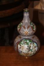 Chinese Gourd Shape Cloisonne Vase