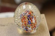 Marked Artglass Paperweight