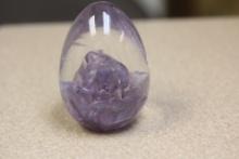 Signed Vandermark Art Glass Paperweight