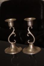 Pair of Sterling Candle Sticks