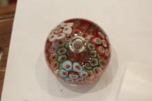 Beautiful Millifiori Artglass Paperweight