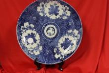 A Blue and White Japanese Charger/Plate