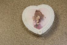 Heart Shaped Ceramic Trinket Box